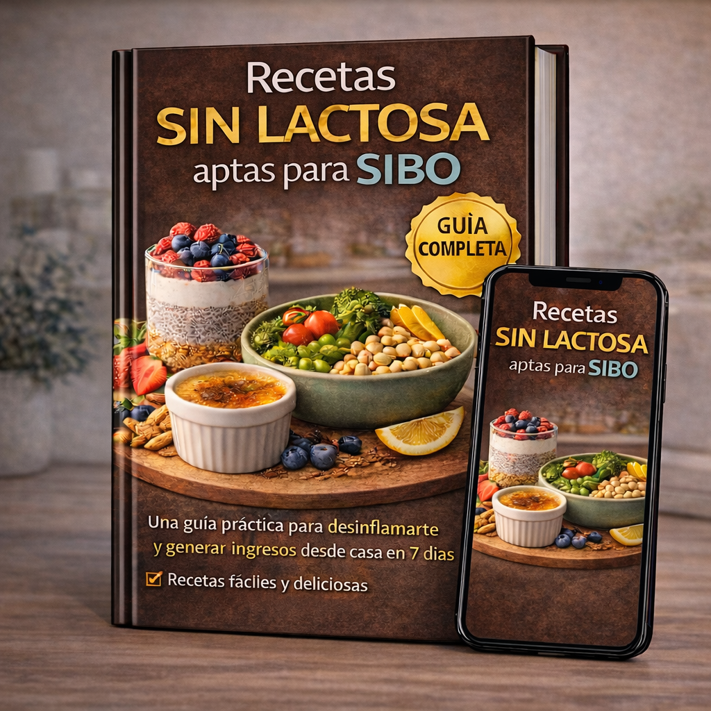 COMIDAS SIN LACTOSA / APTO SIBO + 6 BONUS DE REGALO
